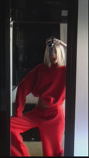 Crew Neck Sweater – Red